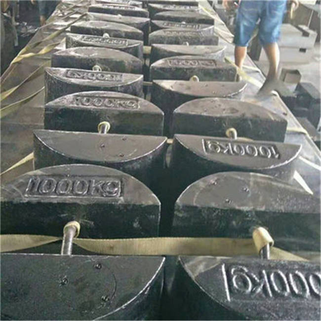 株洲圓柱砝碼重量1噸帶吊桿標準砝碼尺寸大小